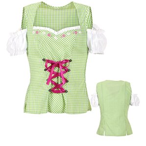 CHEMISIER BAVAROISE VERT TAILLE L