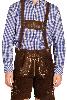 Salopette Bavaroise Seppl Cuir Marron Taille XXL