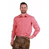 CHEMISE TYROLIENNE ROUGE/BLANC MANCHES LONGUES - TAILLE L