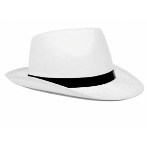 Chapeau Borsalino Blanc en Feutrine