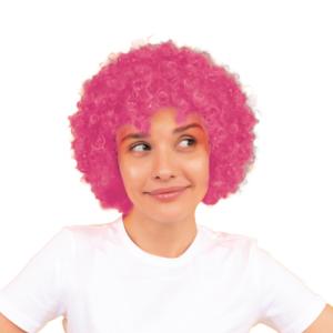Perruque Frisée Rose