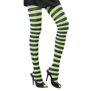 Collant Rayé Vert Et Noir