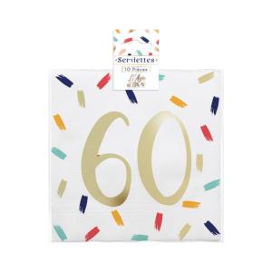 Serviettes Ouate 60 Ans - Paquet de 10