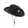 CHAPEAU SHERIFF NOIR ADULTE