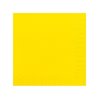 SERVIETTES PAPIER JAUNE 33X33CM - PAQUET DE 50