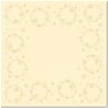 SUR-NAPPE EFFET TISSU STAR CREME 84 X 84 CM
