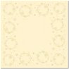 SUR-NAPPE EFFET TISSU STAR CREME 84 X 84 CM