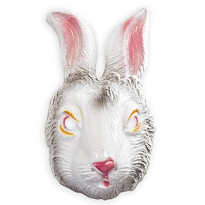 MASQUE LAPIN RIGIDE EN PLASTIQUE