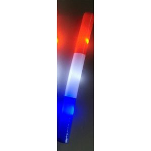 BATON LUMINEUX TRICOLORE A LEDS 47 X 4 CM