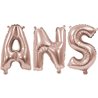 BALLONS ANS ALU METAL ROSE GOLD 36 CM