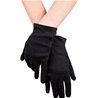 GANTS NOIR COURTS POLYESTER LA PAIRE