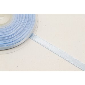 RUBAN SATIN BLEU CIEL 6 MM X 25 M