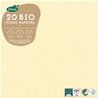 SERVIETTES PAPIER CREME 33 X 33 CM - PAQUET DE 20