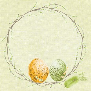 SERVIETTES PAPIER EASTER PASTUR - PAQUET DE 50