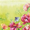 SERVIETTES EFFET TISSU GARDEN JOY - PAQUET DE 15