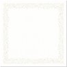 SUR-NAPPE EFFET TISSU STARDUST BLANC 84 X 84 CM