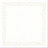 SUR-NAPPE EFFET TISSU STARDUST BLANC 84 X 84 CM