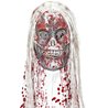 MASQUE ZOMBIE SANGLANT A CAPUCHE ET CHEVEUX