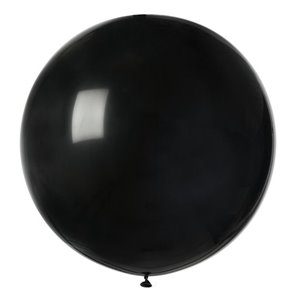 BALLON GEANT ROND NOIR 80 CM