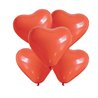 BALLONS COEUR ROUGE LATEX 26 CM - SACHET DE 6