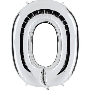 BALLON LETTRE O ALU METAL 36 CM