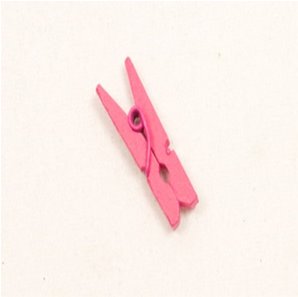 PINCES A LINGE EN BOIS 3 X 2,5 CM FUCHSIA X 10