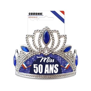 DIADEME ANNIVERSAIRE MISS 50 ANS