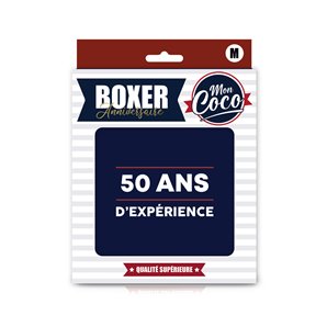 BOXER 50 ANS D'EXPERIENCE TAILLE M
