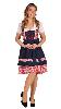 Robe Bavaroise Edelweiss Rouge Taille S