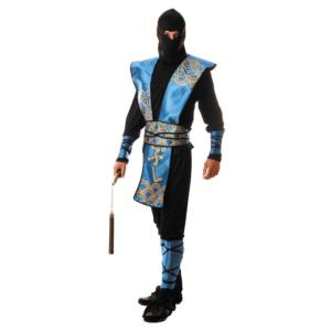 Costume Ninja Adulte Noir et Turquoise