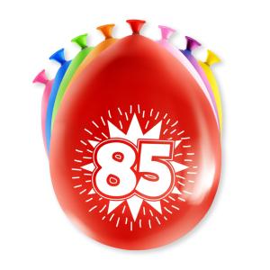 Ballon 85 Ans En Latex - Sachet De 8