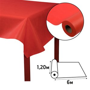 NAPPE NON TISSE DEPERLANTE ROUGE 6 X 1,20 METRES