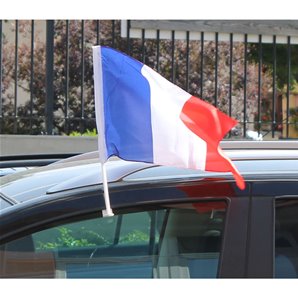 DRAPEAU FRANCE DE VOITURE 30 X 45CM