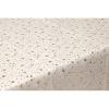 Nappe en tissu ivoire imprimées Etoiles dorées 140 x 240 cm