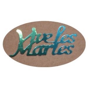 DECOUPES VIVE LES MARIES TURQUOISE