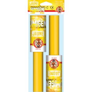 FUMIGENE A MAIN JAUNE 45 SECONDES - L'UNITE