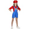 COSTUME SUPER PLOMBIERE AVEC LA CASQUETTE 8/10 ANS
