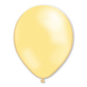 BALLONS METALLISES CREME 30 CM - SACHET DE 6