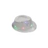 CHAPEAU ARGENT A 6 LEDS ET SEQUINS