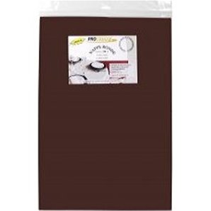 NAPPE RONDE EFFET TISSU CHOCOLAT 240CM