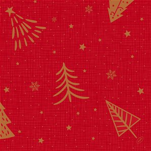SERVIETTES DUNISOFT SHIMMER TREES - PAQUET DE 60