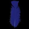 PLUMES BLEUES - SACHET DE 100 PLUMES 15 CM