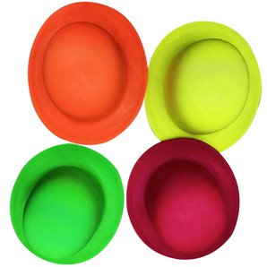 CHAPEAU MELON FLUO PVC COLORIS ASSORTIS