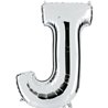 BALLON LETTRE J ALU METAL 36 CM