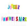 Bougies Lettres Joyeux Anniversaire