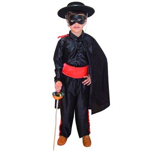 DEGUISEMENT CAVALIER NOIR 5-6 ANS
