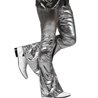 PANTALON DISCO ARGENT TAILLE XL