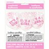 BALLONS CONFETTIS IT'S A GIRL - SACHET DE 6