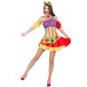 COSTUME CLOWN BARIOLE FEMME TAILLE S/M