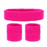 SET ANNEES 80 FLUO ROSE 3 PIECES